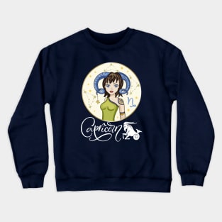 Capricorn Girl Crewneck Sweatshirt